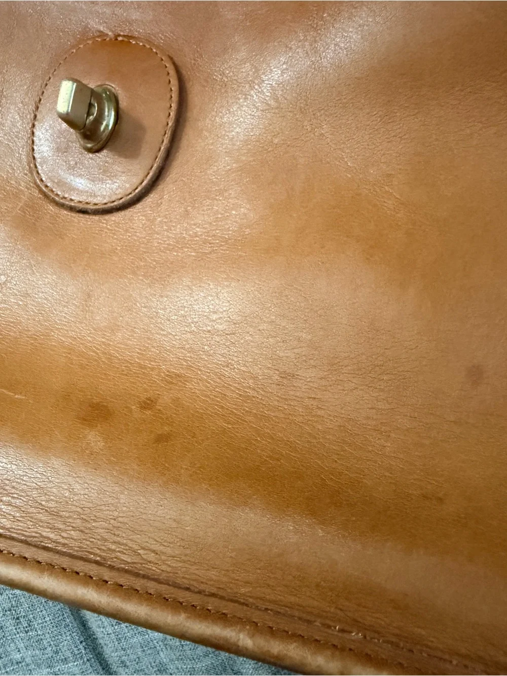 Vintage Coach Beekman 5266 Briefcase British Tan Glove Tanned Leather USA 1996